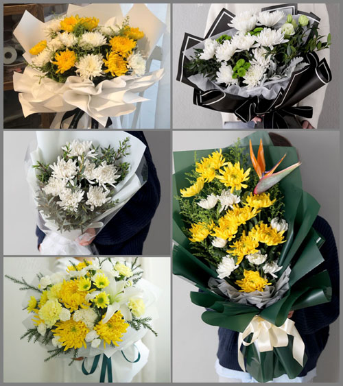 云南昆明禄劝县转龙镇白事花束代送